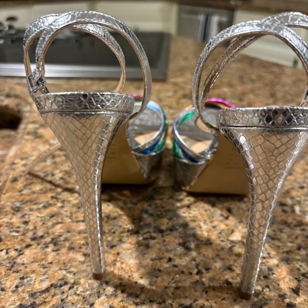 Werner Silver And Multi Color Platform Size 8 - image 5